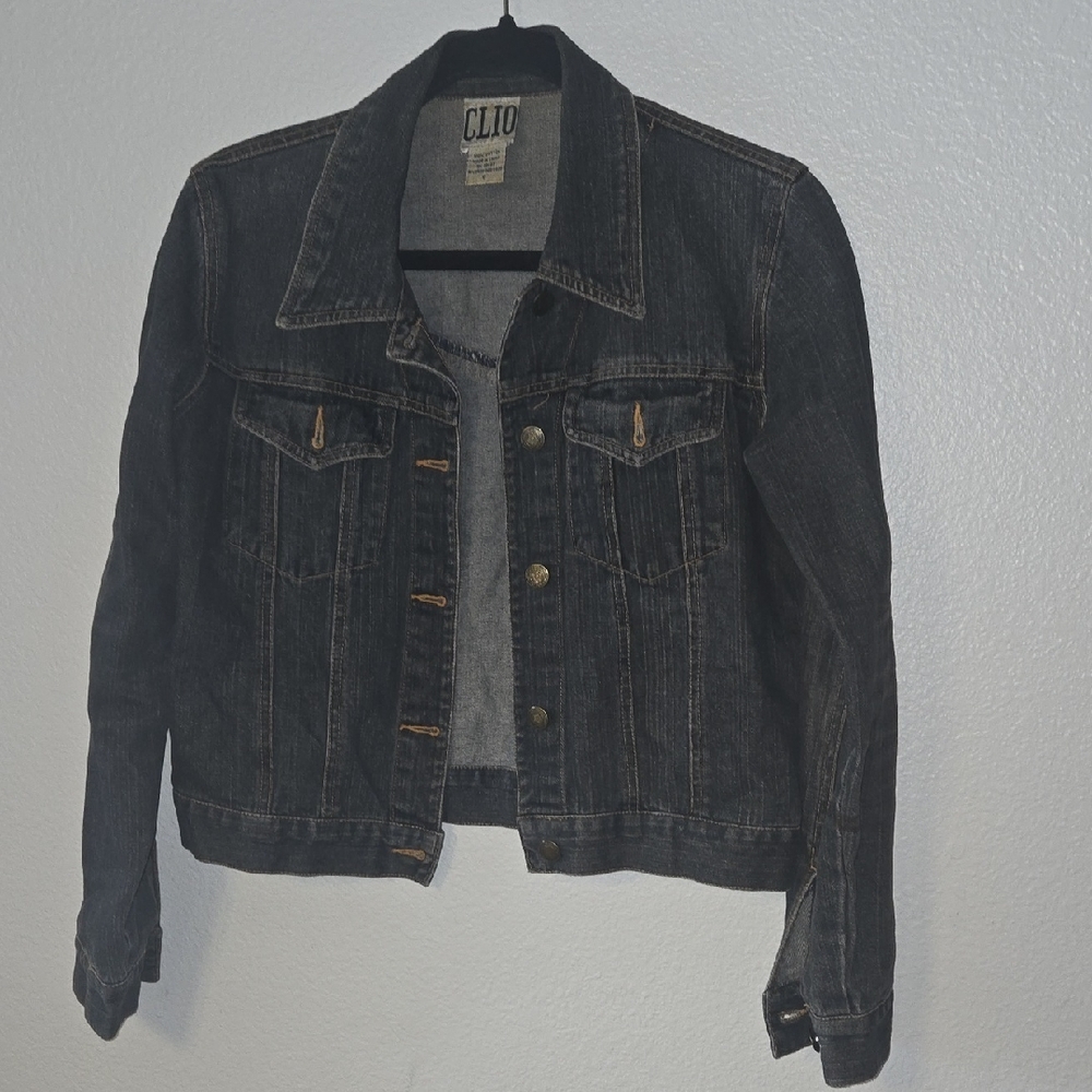 Clio Black Jean Jacket Classic Design